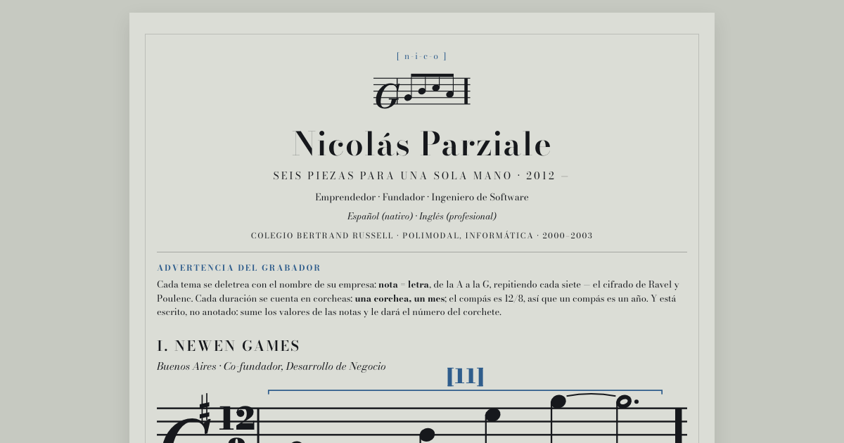 Screenshot of Punzón — La carrera, grabada en peltre